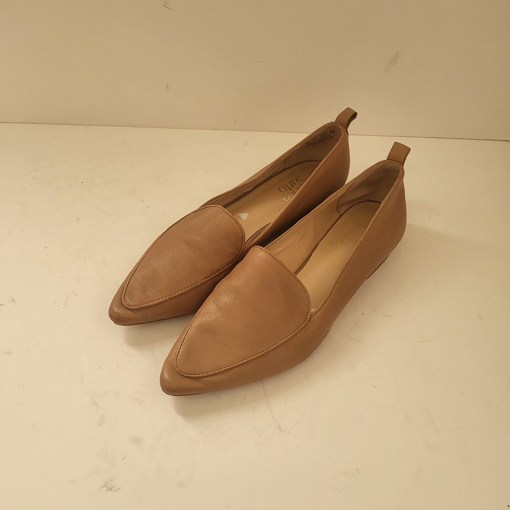 Franco Sarto Brown Leather Loafers